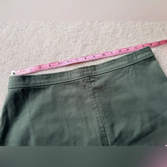 J. Crew Natasha Lined Skirt Sz 8 Green Stretch Cotton NWT Retails $98 - Picture 6 of 8
